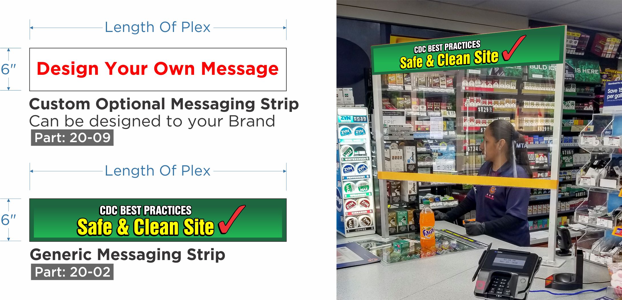 Optional messaging Strip
