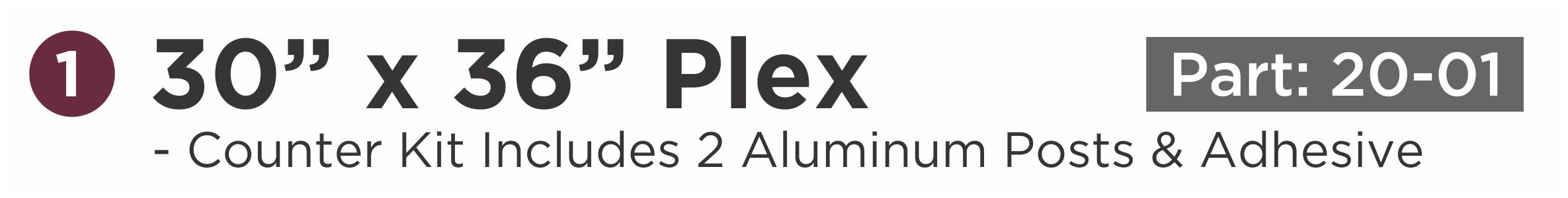 Protective Shield Part 30x36 Plex_20-01