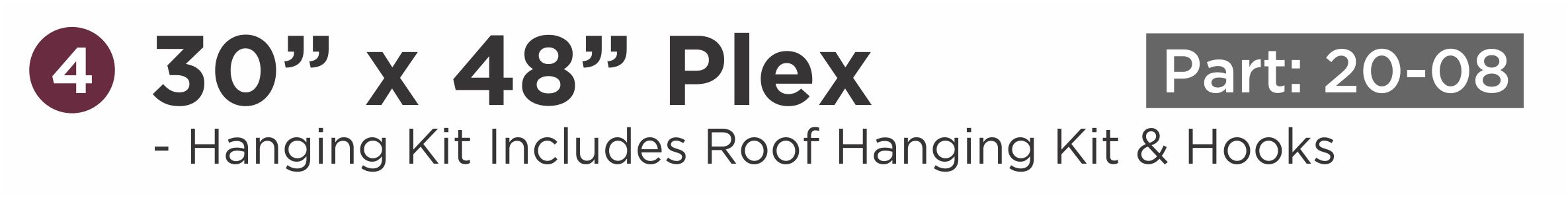 Protective Shield Part 30x48 Plex_20-08